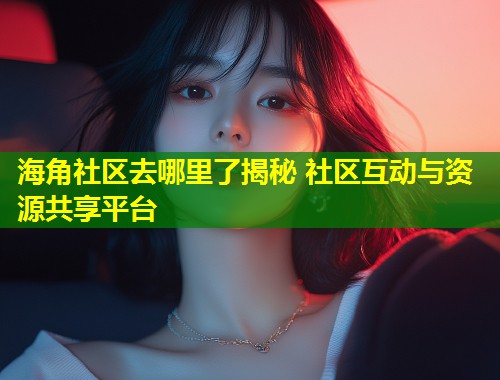 海角社区去哪里了揭秘 社区互动与资源共享平台