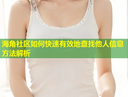 海角社区如何快速有效地查找他人信息方法解析  第1张