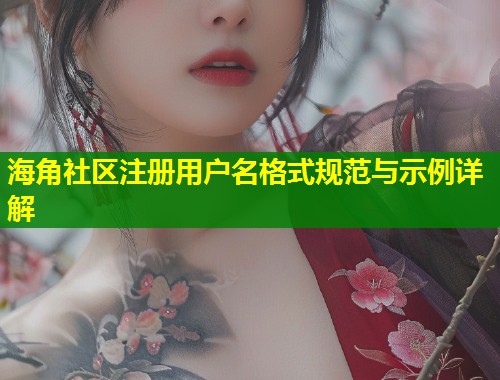 海角社区注册用户名格式规范与示例详解  第2张